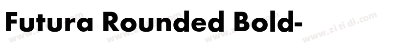 Futura Rounded Bold字体转换